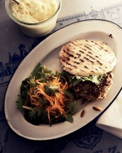 Arab lamb burger