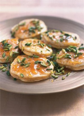 Arabian pancakes with orange-flower syrup