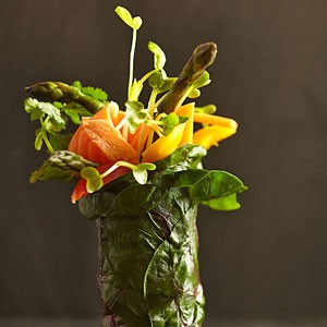 Arctic char hand rolls