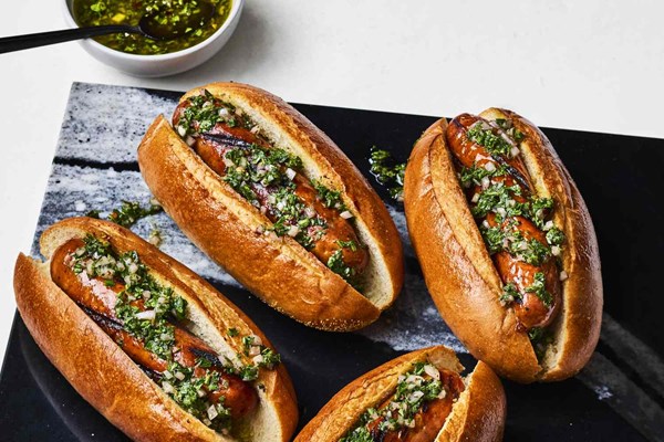 Argentinean chorizo sandwich (Choripán)
