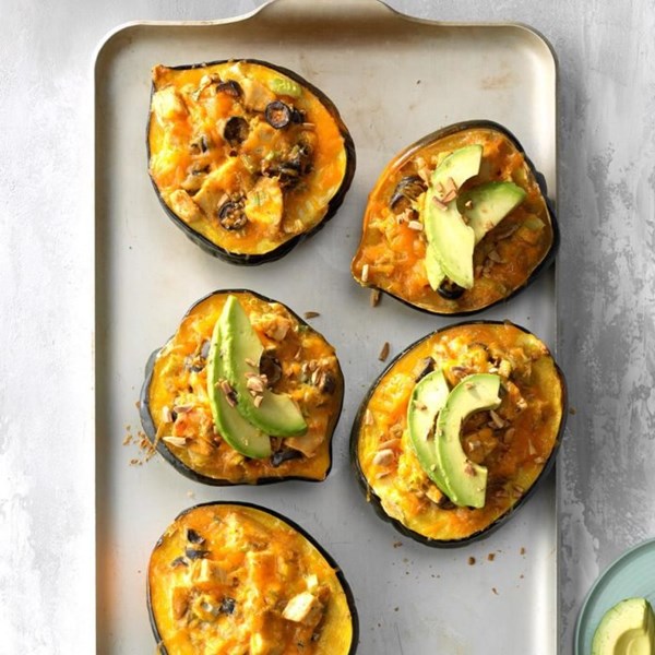 Arizona chicken in acorn squash