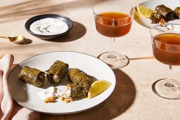 Armenian dolma with lemony labneh