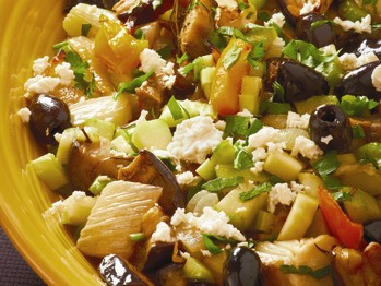 Armenian roasted eggplant salad