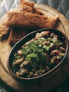 Armenian tomato and aubergine salad
