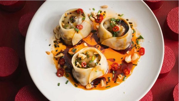 Aromatic braised beef and chilli dumplings