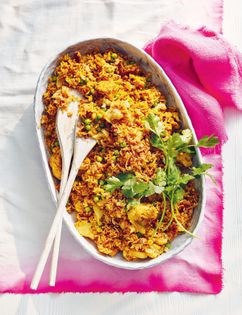 Aromatic cauliflower rice