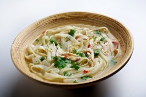 Aromatic chicken noodle soup