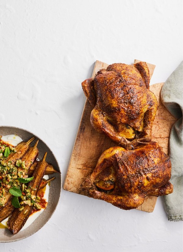 Aromatic spice-roasted chicken