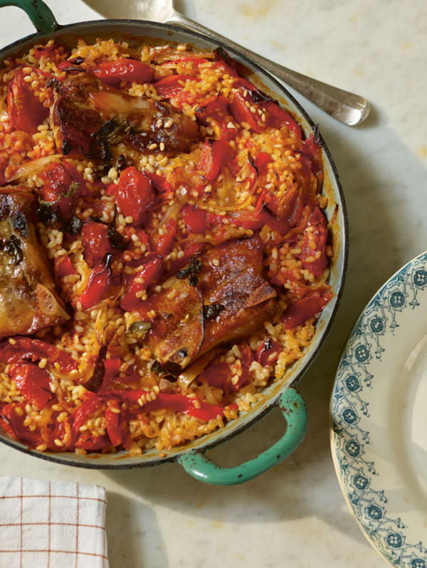 Arroz al horno with pork ribs