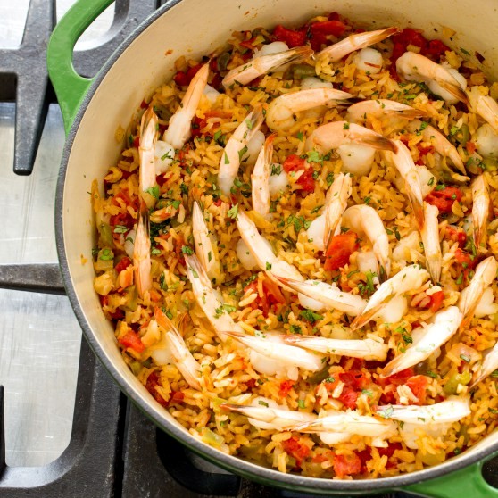 Arroz con camarones