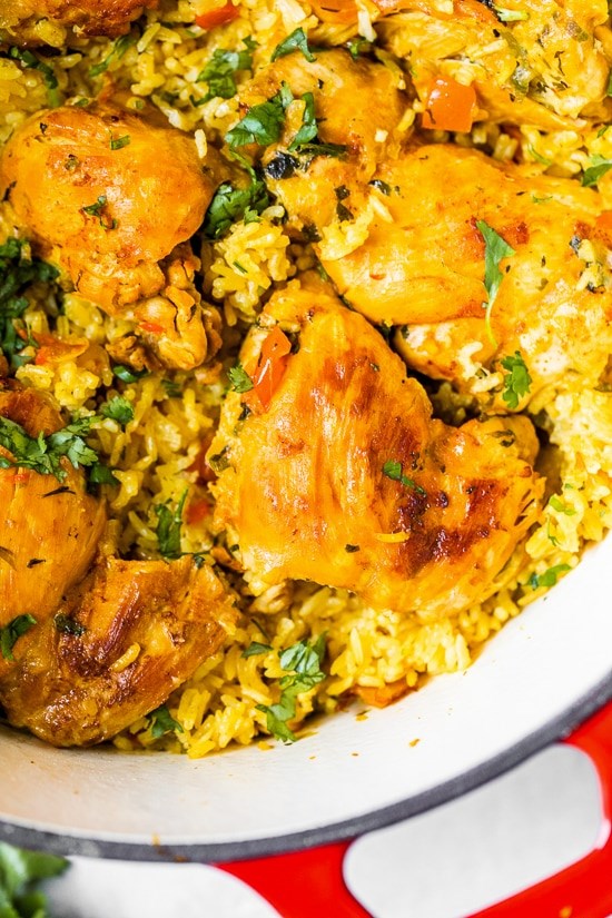 Arroz con pollo, lightened up