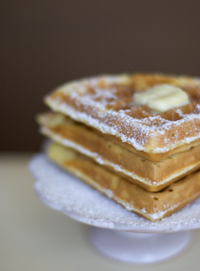 Art Smith's sour cream waffle