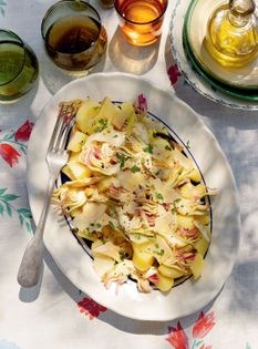 Artichoke & potato salad (Insalata di carciofi crudi e patate bollite)