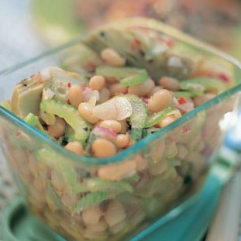 Artichoke & white bean salad