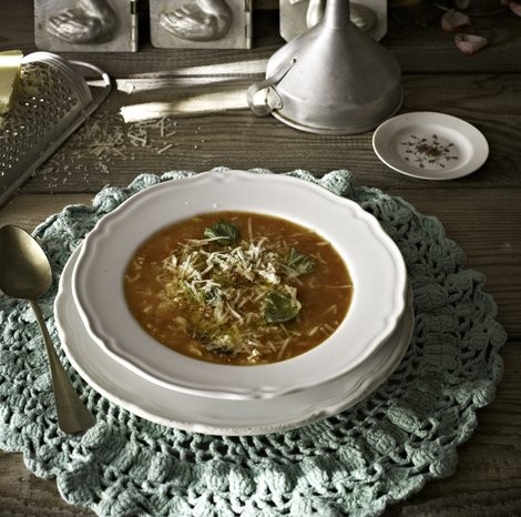 Artichoke and mint soup
