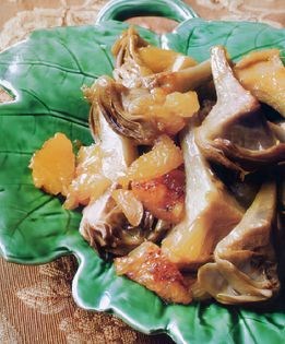 Artichoke and orange compote