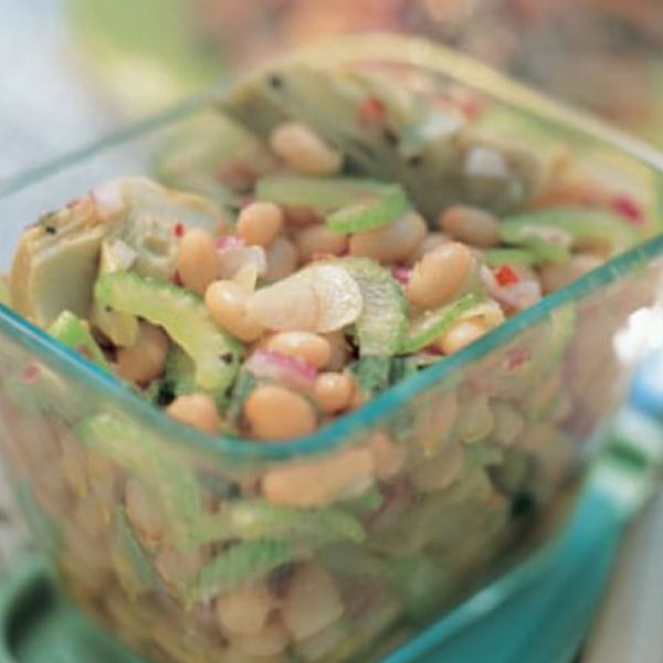 Artichoke and white bean salad