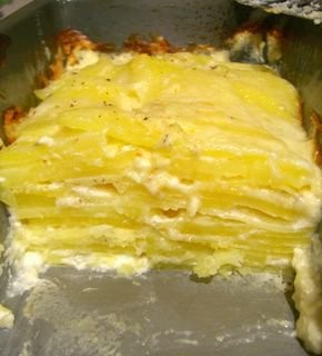 Artichoke and Yukon Gold potato gratin