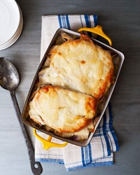Artichoke bread pudding