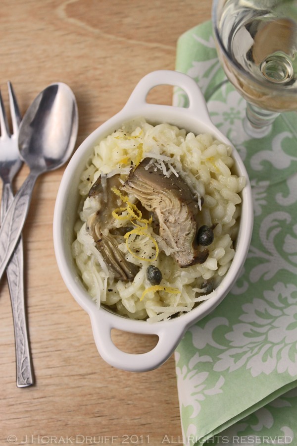 Artichoke, caper and lemon risotto 