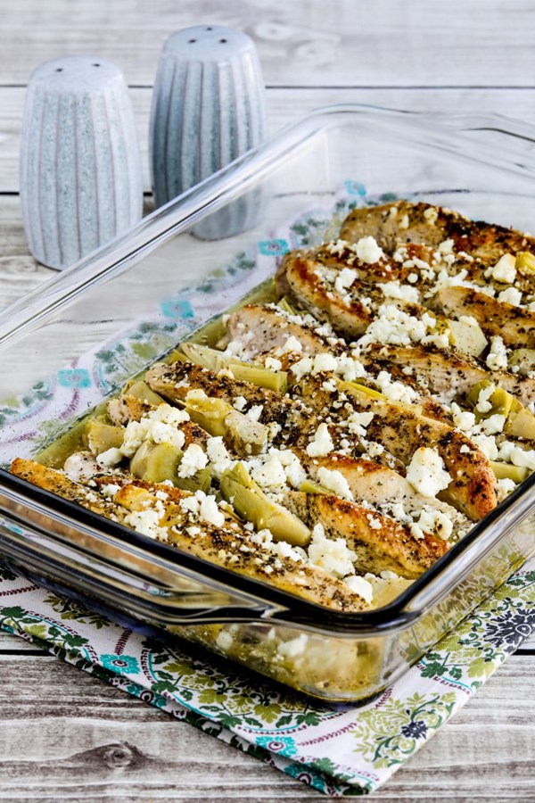 Artichoke chicken bake