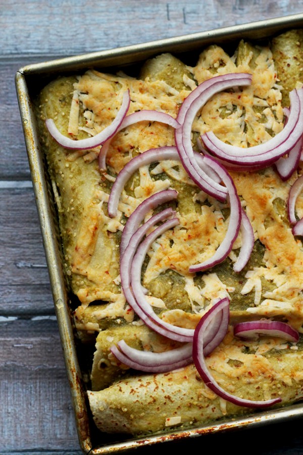 Artichoke enchiladas