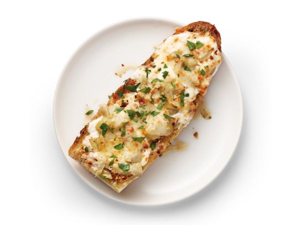 Artichoke French bread pizza