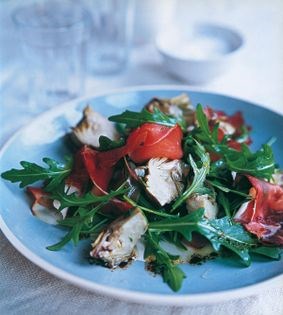 Artichoke hearts with Parma ham