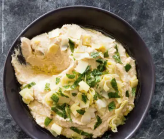 Artichoke-lemon hummus