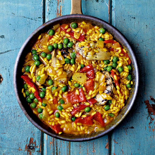 Artichoke paella