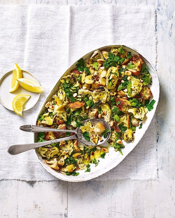 Artichoke panzanella 