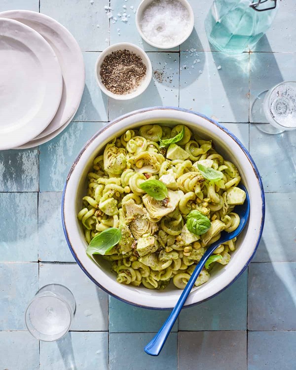 Artichoke pasta salad