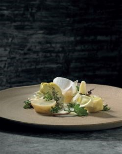 Artichoke, sheep's milk, hazelnuts