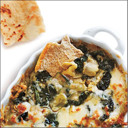 Artichoke, spinach, and white bean dip