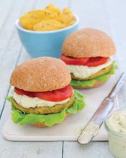 Artichoke sunflower burgers