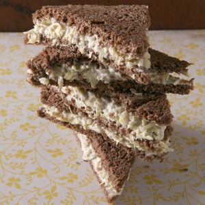 Artichoke tea sandwiches