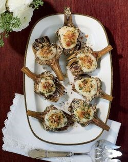 Artichokes gratin