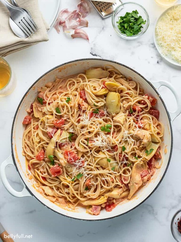 Artichokes pasta