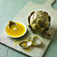 Artichokes with anchovy butter
