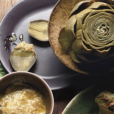 Artichokes with bagna cauda