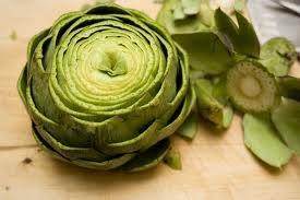 Artichokes with caper aioli