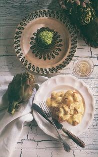 Artichokes with mussels and cockles (Artichauts aux moules et coques)