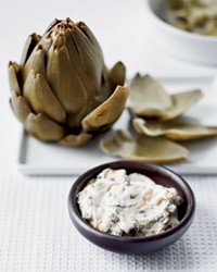 Artichokes with smoked-herb mayonnaise