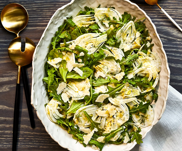Arugula & fennel salad with lemon vinaigrette