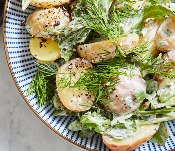 Arugula & potato salad with herbs