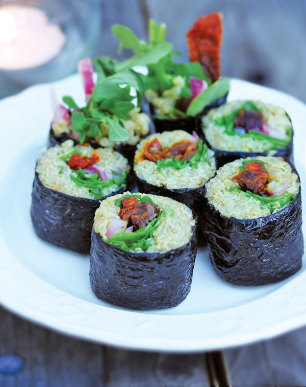 Arugula & tempeh sushi