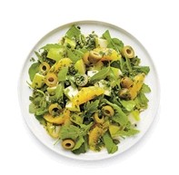 Arugula and orange pear salad