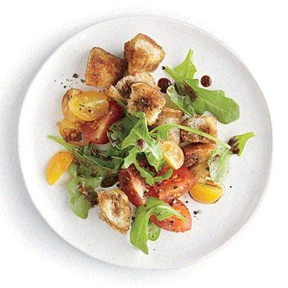 Arugula bread salad