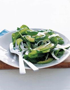 Arugula, fennel, and avocado salad (Insalata di rucola, finocchio, e avocado)