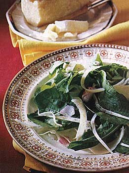 Arugula, fennel, and Parmesan salad